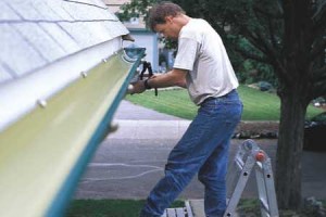 Instructions for installing rain gutters