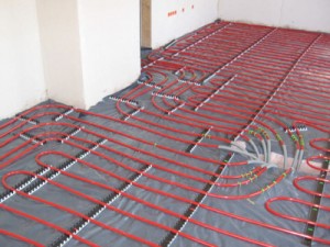 Observe problemas com sistemas de aquecimento piso radiante