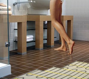 Instructions for installing floor heating systems under ceramic tile