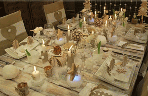 Easy to make Christmas table decorations