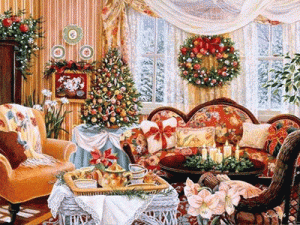 Viktorianske julen dekorere ideer
