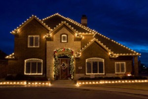 Reparação de luzes de Natal para o exterior